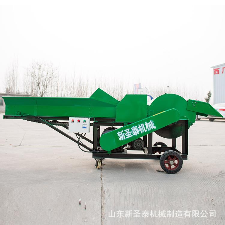 干湿两用秸秆揉丝机牛羊养殖秸秆青储揉丝机效果自动进料粉碎机