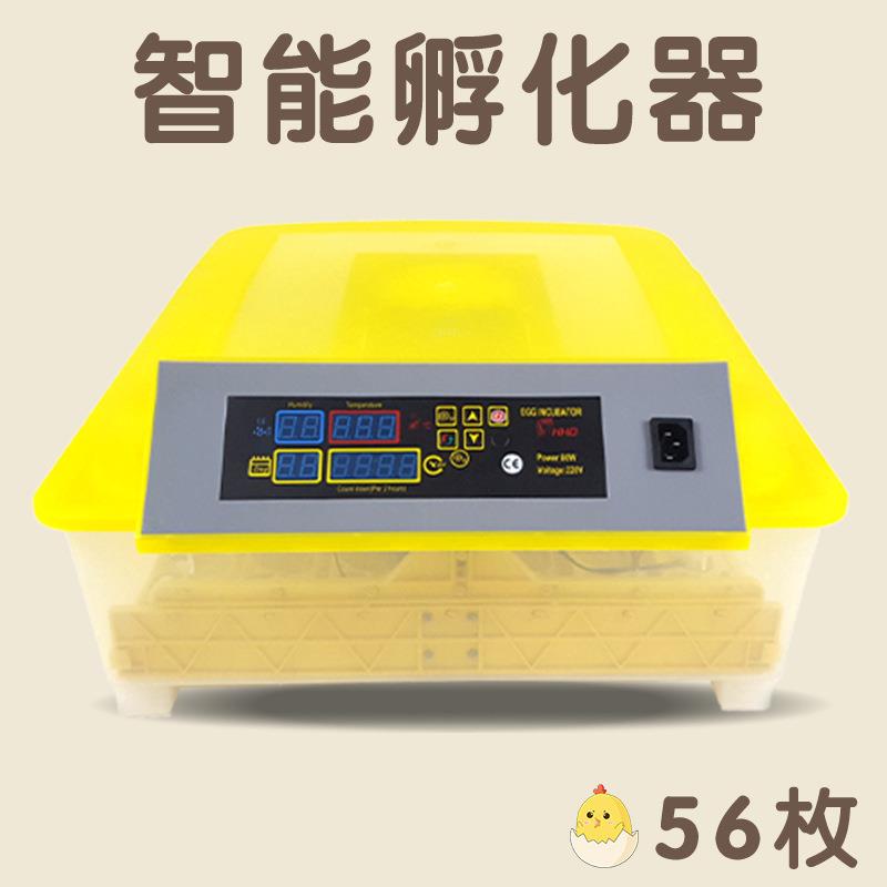 跨境智能小鸡孵化器双电源全自动温湿双显鹌鹑孵蛋器