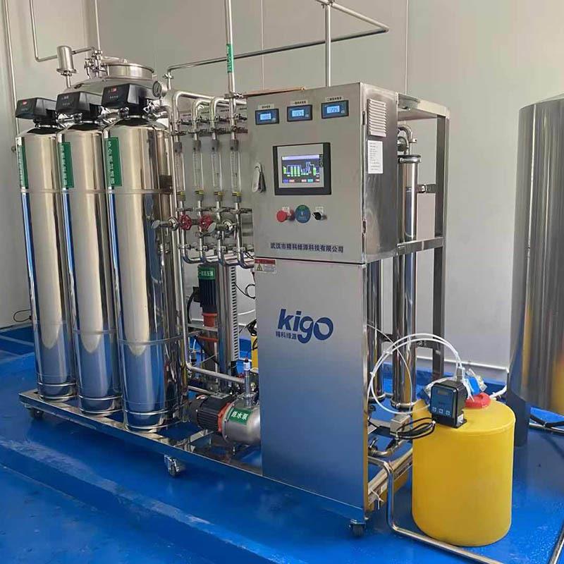 厂家直供工业反渗透纯水设备纯化水设备0.5双级不锈钢3罐纯水系统