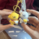 创意可爱线条小狗情侣挂件车载钥匙扣闺蜜卡通公仔玩偶 新款