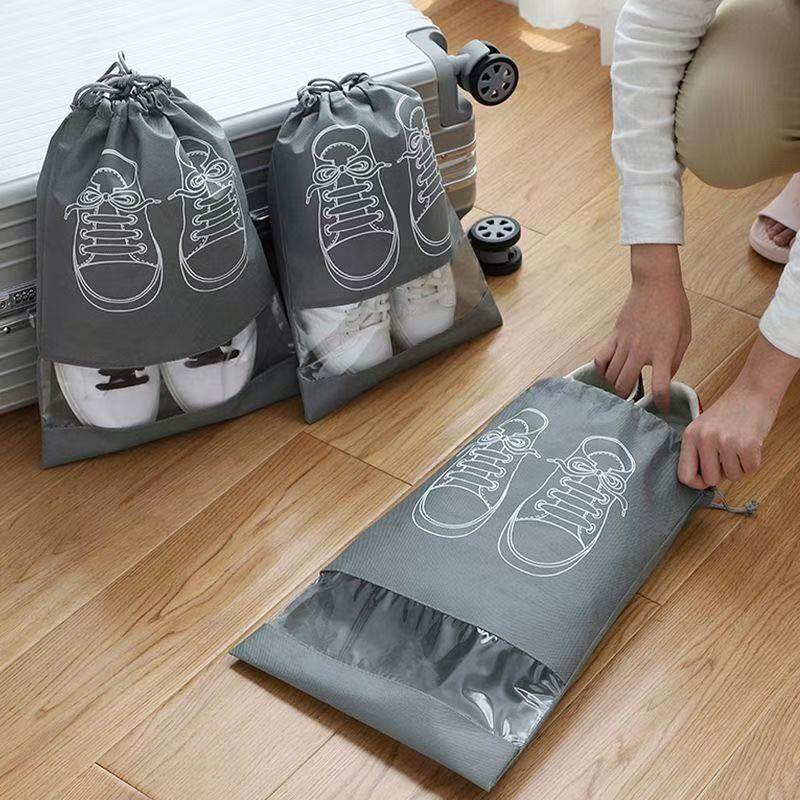 【便携收纳】鞋袋鞋子收纳袋防尘防潮抽绳束口袋整理旅行收纳鞋套,收纳整理,鞋罩/靴罩/鞋袋,淘宝优惠券,粉丝福利购,淘宝优惠卷