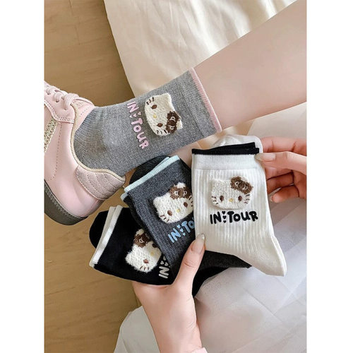 kt猫袜子女夏季韩版甜美可爱卡通