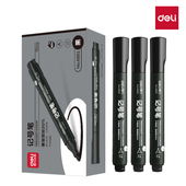 得力记号笔6881粗头笔大头笔大容量防水不掉色物流快递专用油性笔