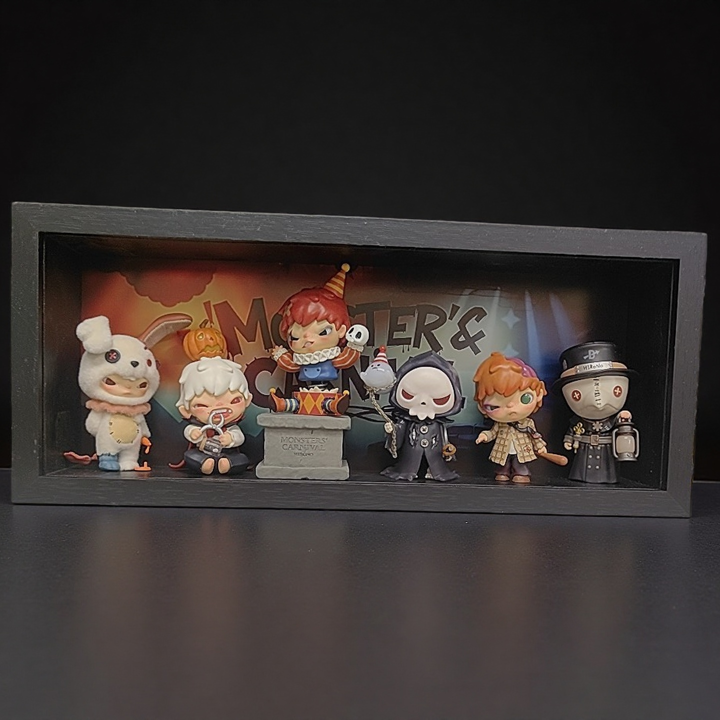 泡泡玛特相框Hirono诡乐园小野盲盒展示相框展示架收纳展示相框