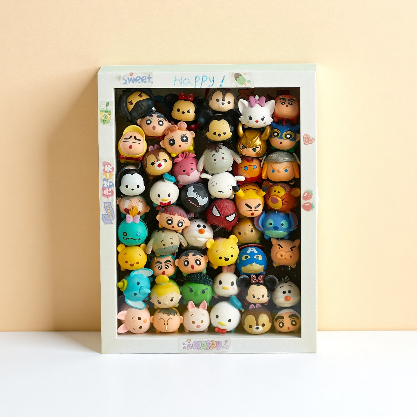 中空立体相框萌粒展示盒萌粒收纳盒蜡笔小新萌粒展示架手办收纳架,家居饰品,相框/画框,淘宝优惠券,粉丝福利购,淘宝优惠卷