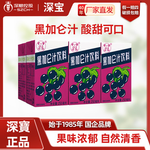 深宝黑加仑汁250ml*6盒/10盒果汁饮料果味酸甜可口饮品
