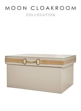 收慕空间代现全简约样板房间纳盒摆件屋BNM定制展厅皮质收纳箱装