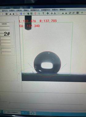 2微流控 透明快干疏水涂层滴10水度 半角透超疏水涂无品牌/层疏水