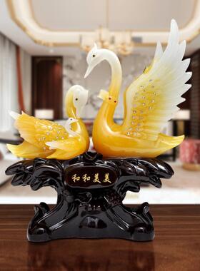 天鹅品新中风国和美丽的客厅电柜酒饰架MEX视古架装饰乔迁礼物