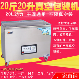 机封口机全自动食品熟食大米砖干湿两用商用20L泵 抽真空机包装
