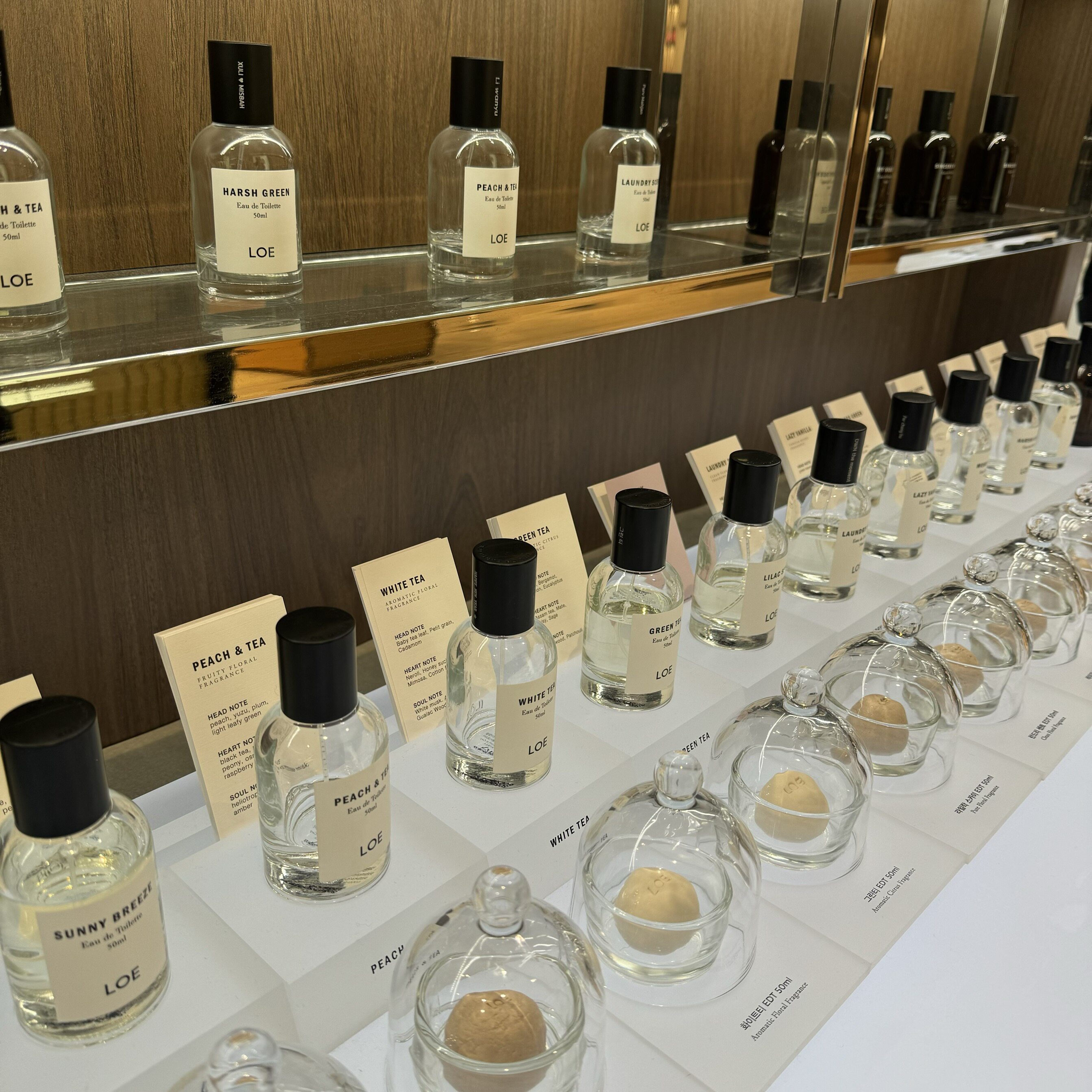 韩国小众品牌LOE香水白衬衫桃子与茶新阳光微风酸橙松木玫瑰