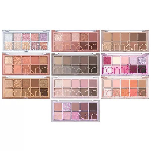 韩国romand柔魅得眼影十色眼影盘哑光珠光学生易上色不飞粉