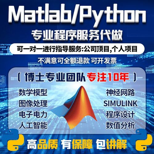 matlab代码帮做程序代编python代做算法复现深度机器学习电气仿真