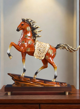 千里马鸣扬万里马摆件客厅玄关电视柜书房办公室家居装饰高端礼品