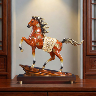 千里马鸣扬万里马摆件客厅玄关电视柜书房办公室家居装饰高端礼品