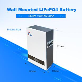 51.2V100AH200ah壁挂式 锂电池 储能电池太阳能光伏发电5KWH磷酸铁