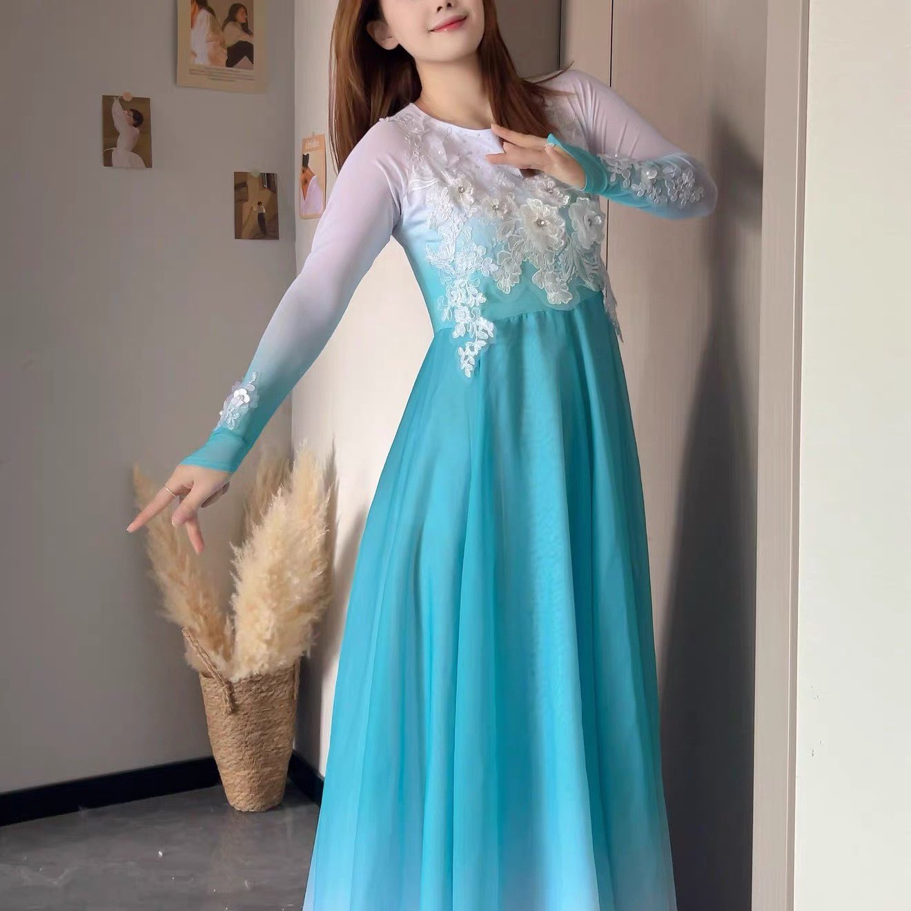 芙蓉花开似锦城舞蹈服演出服装