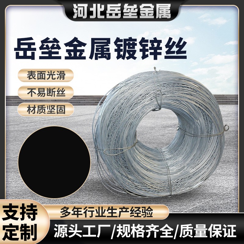 盘丝鼻梁压条镀锌丝捆绑铁线镀锌盘丝葡萄架镀铁丝镀锌铁丝
