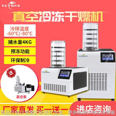 叶拓YTLG-10A水果食品小型低温冷冻真空冷冻干燥机实验室冻干机