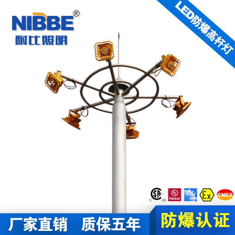 LED防爆高杆灯升降模组路灯户外球场投光灯LED泛光灯球场专用防水