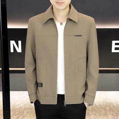 青云衣阁春季新款男士夹克外套时尚休闲夹克男百搭拉链上衣男外套