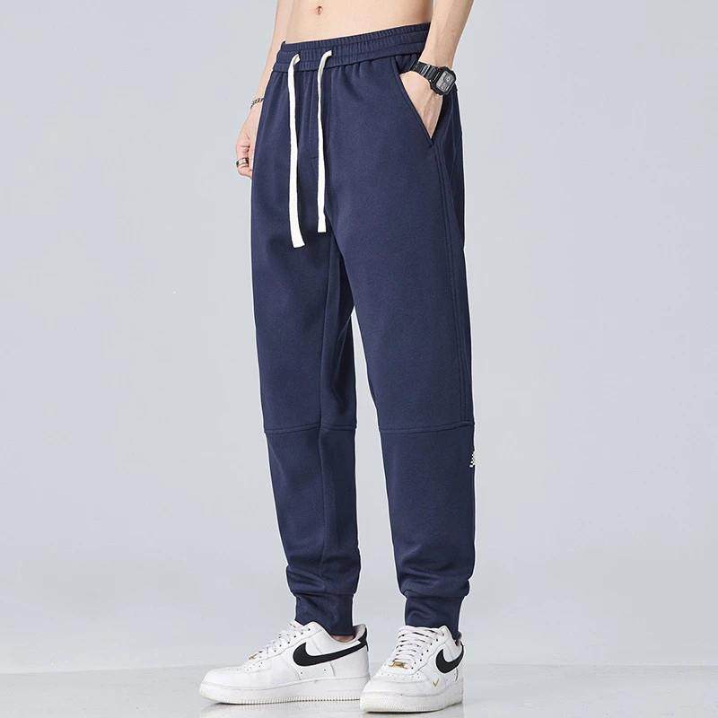 吾特轻奢男装秋冬厚款男士休闲裤G束脚裤潮时尚百搭弹力裤子