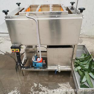 厂家全自动双辊粽叶清洗机水循环过滤粽叶清洗机粽叶芦苇叶清洗机