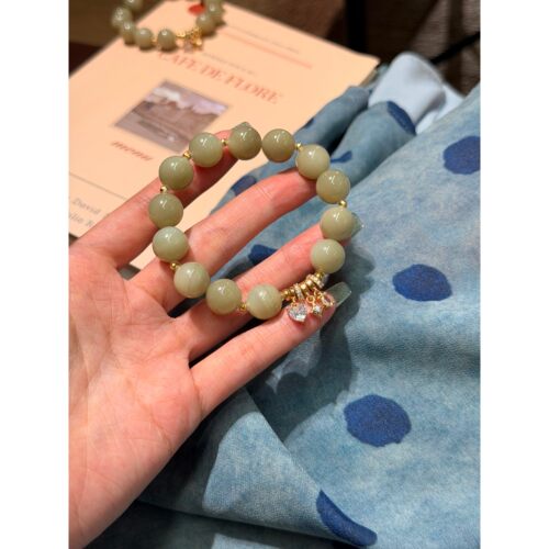 彼悦奶油蛋糕12mm黑羊洞手串