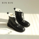 RIM RIM聆里秋冬新品 雪地靴马皮保暖羊绒皮毛一体自发热马丁短靴