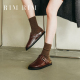凉鞋 休闲百搭罗马半拖鞋 女夏季 厚底勃肯鞋 新款 RIMRIM塑型马皮鞋
