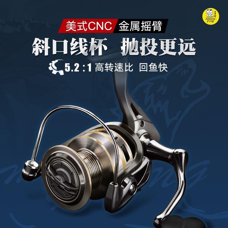 正品名伦狼王鱼轮纺车轮全金属远投轮美式金属摇臂微物路亚轮渔轮