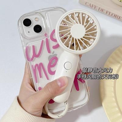 迷你手持小风扇静音挂扣随身便携式桌面学生儿童usb小型充电风扇