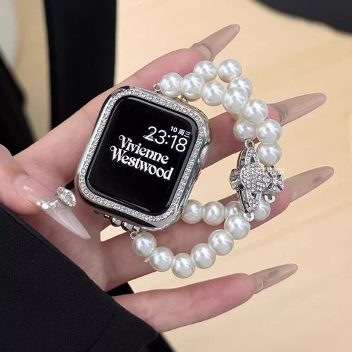 思雅图华为fit4镶钻土星珍珠表链