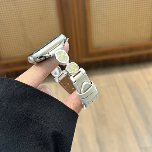 思雅图华为Fit5绮石雅链真皮腕带
