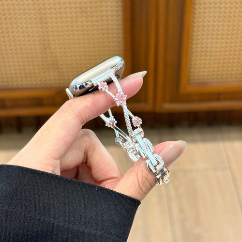思雅图华为Fit5碎钻五角星手表链
