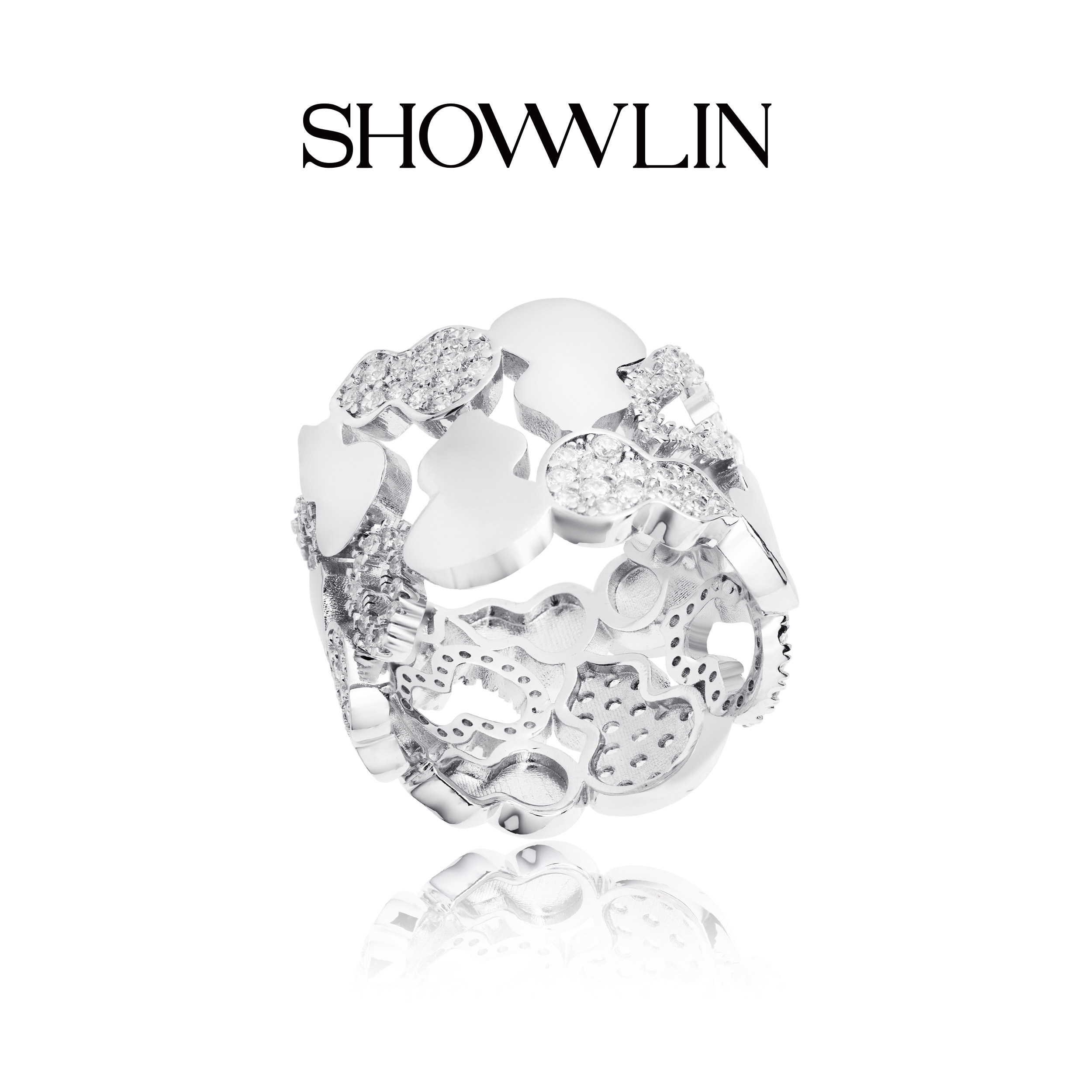 SHOWNLIN秀林 聚福葫芦圈圈戒指女金银色轻奢小众指环高级感设计