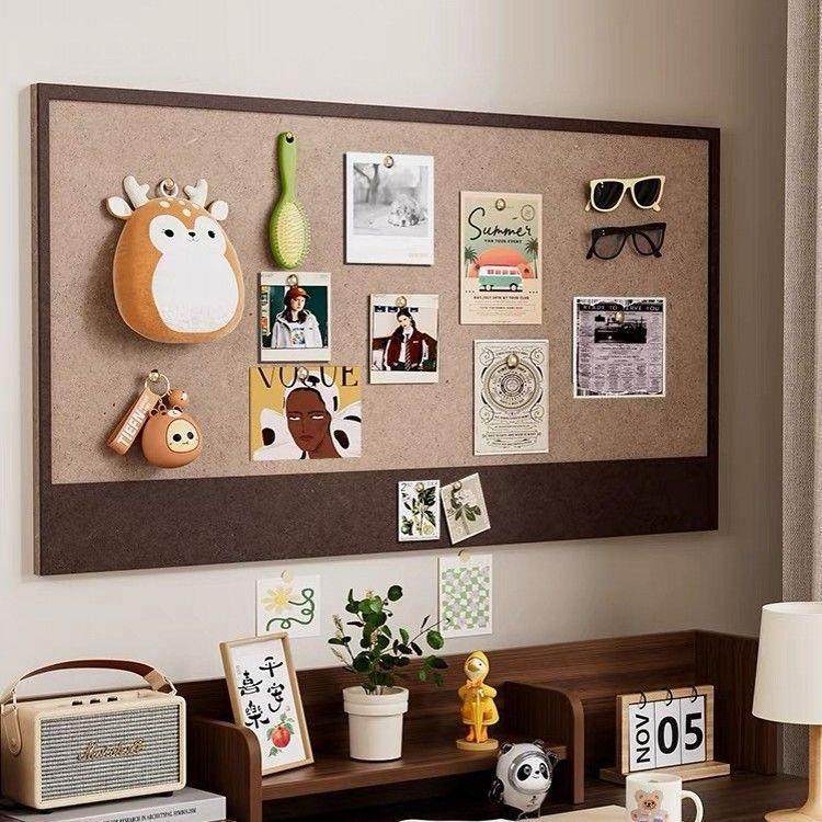 毛毡墙贴墙面装饰照片墙电视墙留言板公告栏挂墙展示板自粘软木板