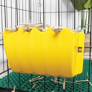 兔子草架龙猫豚鼠草盒荷兰猪食盆宠物兔草袋大容量草筐悬挂草料槽