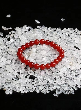 白水晶碎石水晶枕头鱼缸花盆装饰原石手链净化消磁石