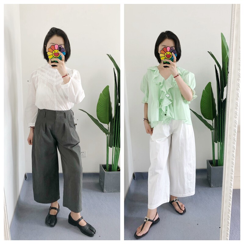 原标 买手店CS 早秋女士时尚百搭直筒九分裤休闲裤