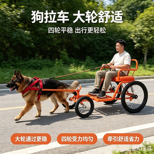 遛狗车养羊怀旧休闲疗愈
