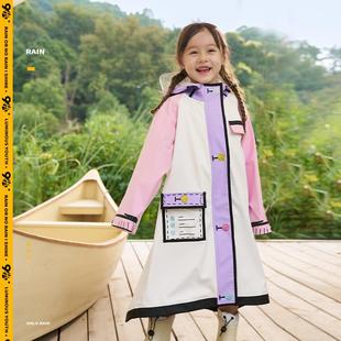 aHl 2025新款 rain儿童雨衣男童女童防暴雨学生雨披书包雨衣o男孩