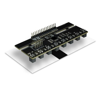 八路灰度传感器 白黑红黄蓝绿线循迹模块 光电传感器 感为科技