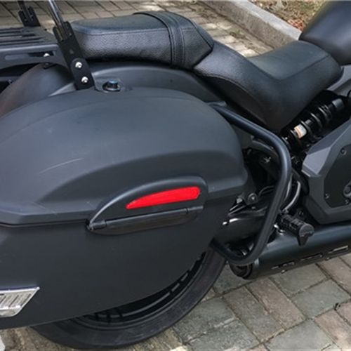 摩枭500MS/650摩托车安装加强黑色防摔杠边架+尾架+后货架