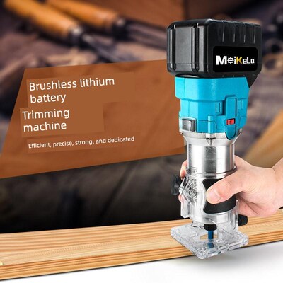 锂电池切边机多功能可充电木工插床工件电动切边机木工工具