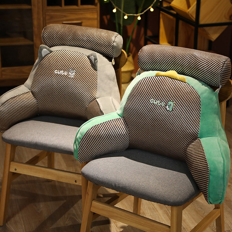 夏季藤蓆多功能三角腰靠孕妇办公室久坐靠垫透气护腰座椅子靠枕头