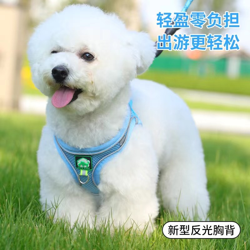 宠物牵引绳狗绳子透气反光胸背