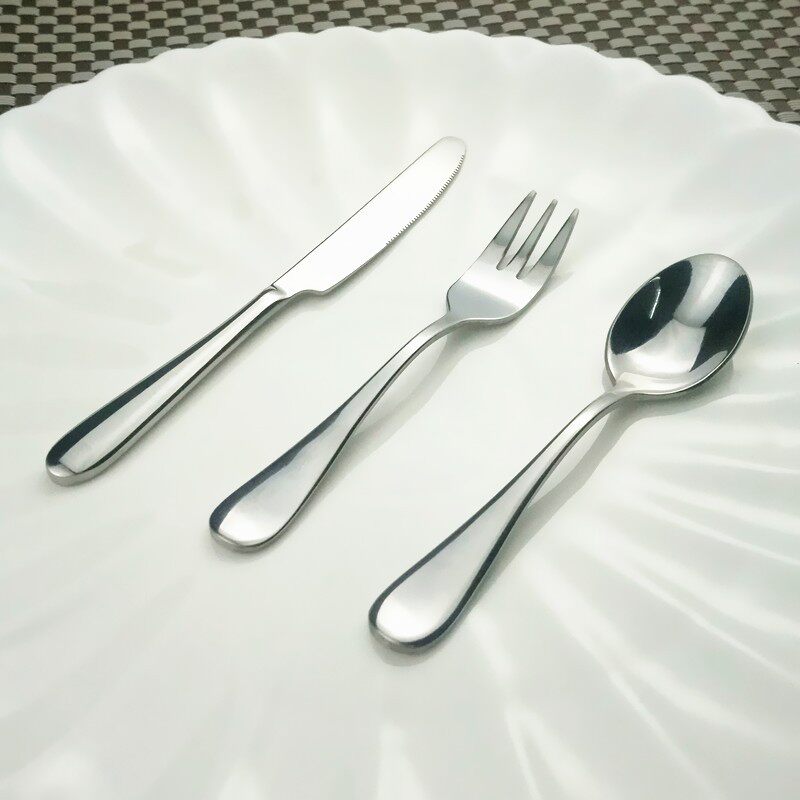 儿童西餐刀叉勺三件套牛排刀叉西餐家用幼儿园餐具不锈钢刀叉包邮