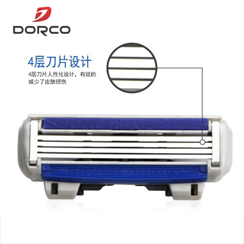 PACE4刀头韩国多乐可男士清洁四层手动刮胡刀 剃须刀片