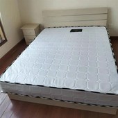 北京双人床板式 1.5米1.8高箱床1.2单人床储物箱体床经济租房简约